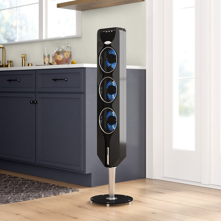 Ozeri 3x Tower Fan (44") with Passive Noise Reduction Technology